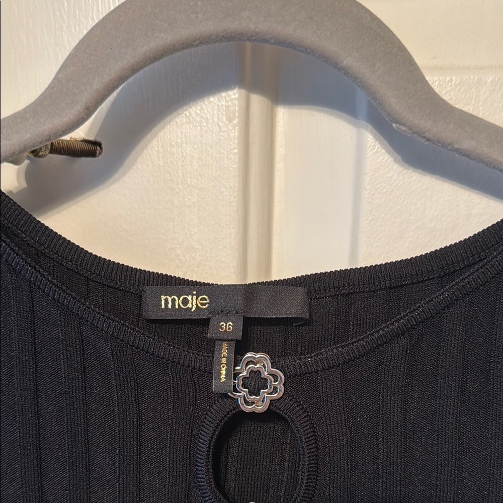 Maje Rib Knit Dress - Picture 2 of 4